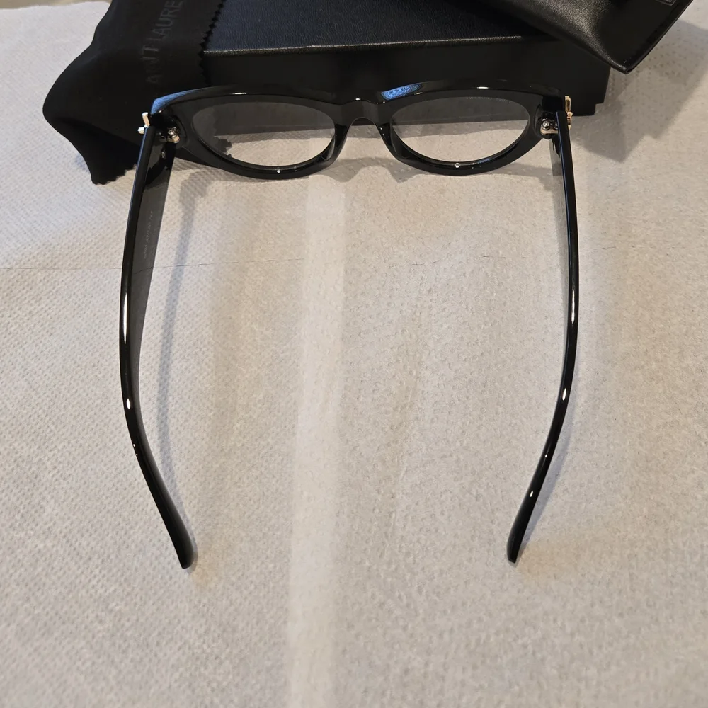 YSL Saint Laurent Eyewear Womens Cat Eye RX Glasses Full Inclusion 53:20:145MM